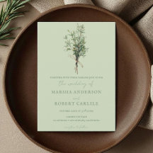 Rosemary Sprigs de Francia con dos Bodas