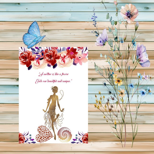 Invitación Roses rojos florecen Fiestas de baile del Día de l (Red Roses Blooms Floral Mother's Day Dance Party Invitation)