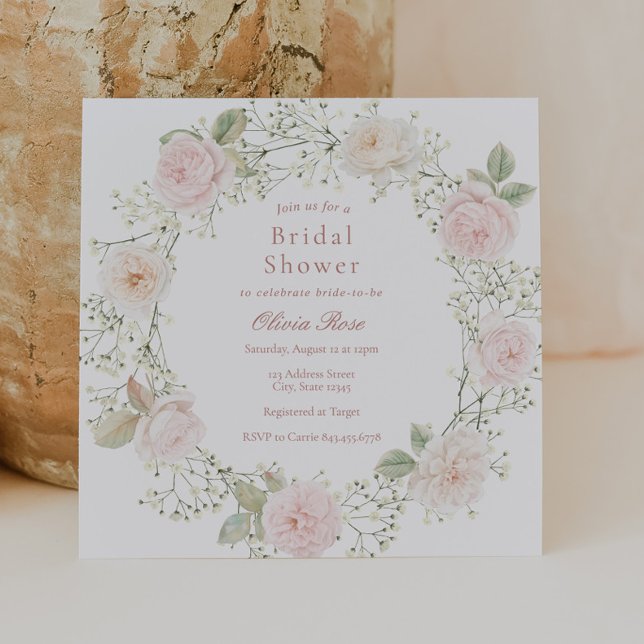 Invitación Roses rosas rosas rosas, la ducha de la novia en e (Subido por el creador)