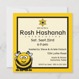 Invitación Rosh Hashanah Bee Star de David