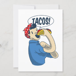Invitación rosie el riveter taco cinco de mayo