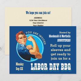 Invitación Rosie Riveter LABOR DAY BBQ