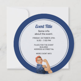 Invitación Rosie the Riveter
