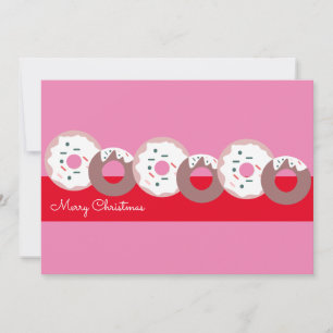 Invitación Rosquillas de Navidad Repostería Purpurina Feliz N