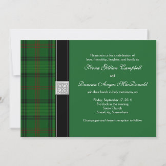 Invitación Ross Hunting Tartán Celtic Wedting