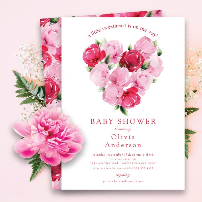 Invitación Rosy Blooms SCariño Baby Shower (Subido por el creador)
