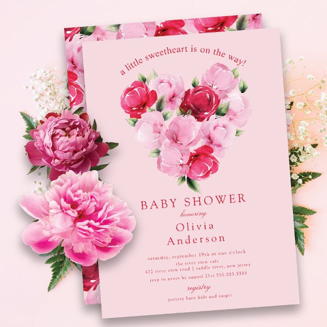 Invitación Rosy Blooms SCariño Baby Shower (Subido por el creador)