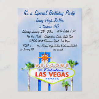 Invitación Rótulo Blue Sky de la fiesta de cumpleaños de Boni
