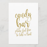 Rótulo Boda asequible Purpurina Candy Bar Gold