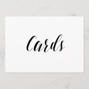Invitación Rótulo Boda de "Tarjetas" con estilo caligráfico