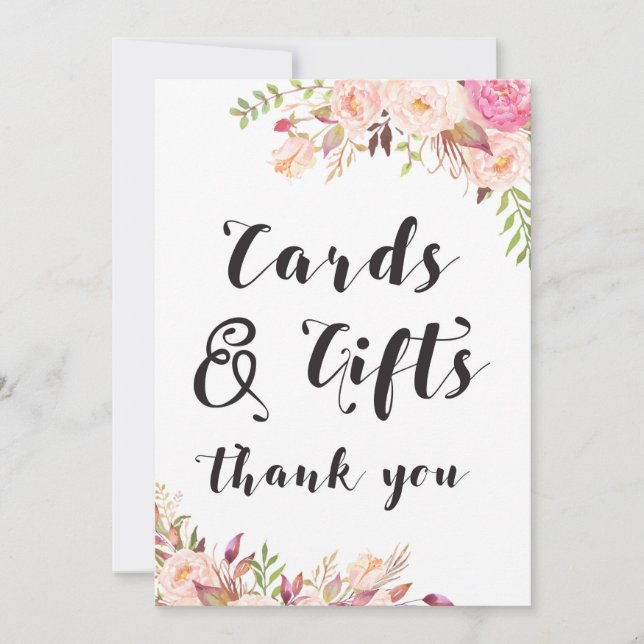 Invitación Rótulo Boho Cards and Gifts 5x7" Tamaño (Anverso)