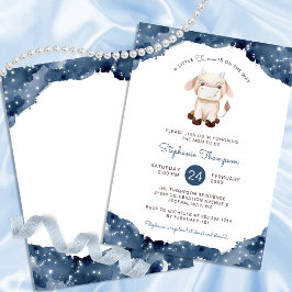 Invitación Rótulo de Astrología Taurus Celestial Baby Shower