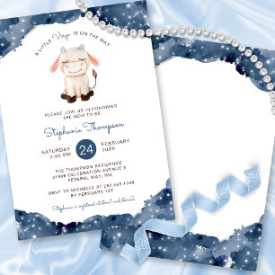 Invitación Rótulo de Astrología Virgo Celestial Baby Shower