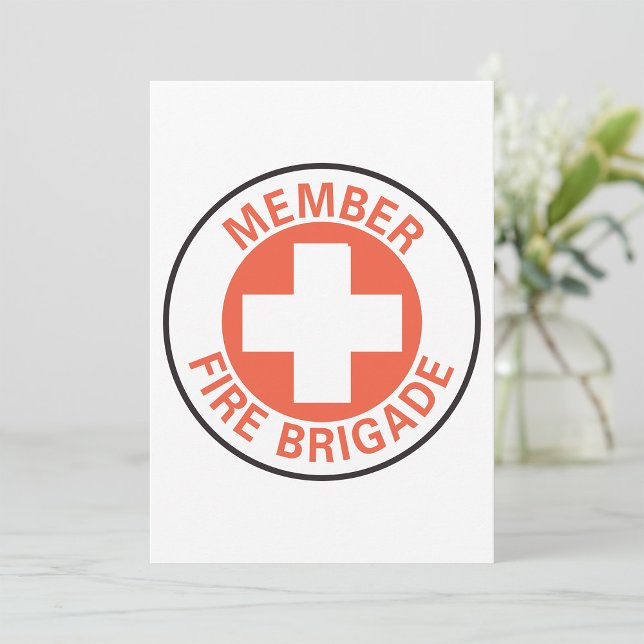 Invitación Rótulo de brigada de bomberos de miembros (Subido por el creador)