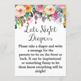 Invitación Rótulo de caza de diapasón nocturno de Floral Gard