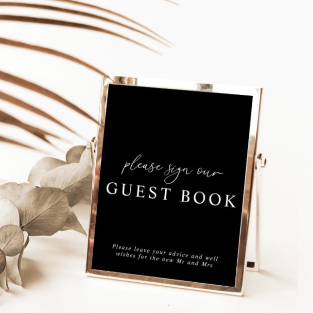 Invitación Rótulo de libros de invitados Boda de caligrafía m (Subido por el creador)