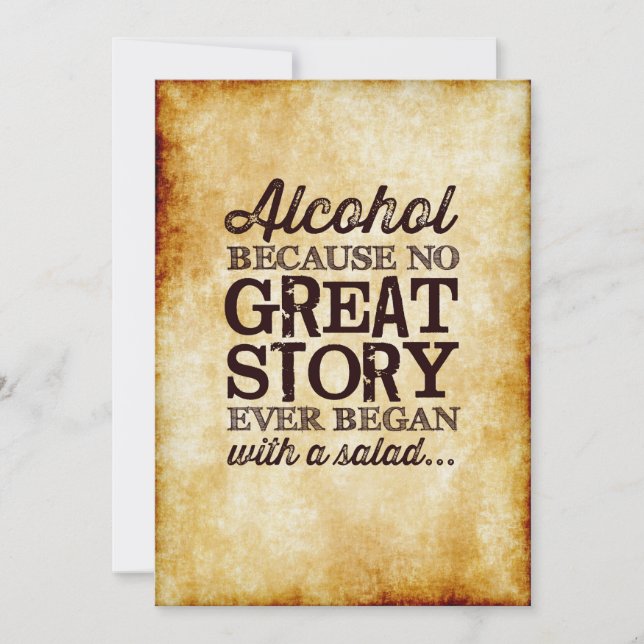 Invitación Rótulo de mesa 5 horas al día, 7 días a la semana  (Anverso)