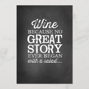 Invitación Rótulo de mesa de Chalkboard 5x7