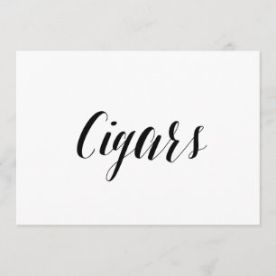 Invitación Rótulo del Boda "Cigarros" con estilo caligráfico