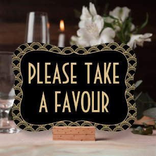 Invitación Rótulo del favorito de la boda Gatsby de 1920 en n