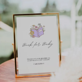 Invitación Rótulo del libro para bebés, Baby Shower