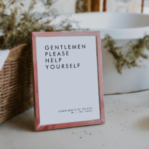 Invitación Rótulo moderno Boda en la cesta de baño