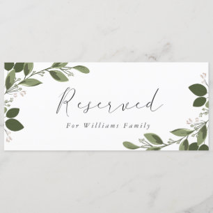 Invitación Rótulo reservado para blushing Sprigs