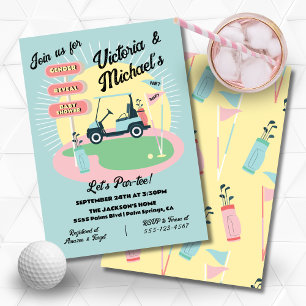 Invitación Rótulo revelado de Baby Shower de mediados del sig