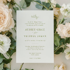 Invitación ROWAN | Botanical Wedding Invitation