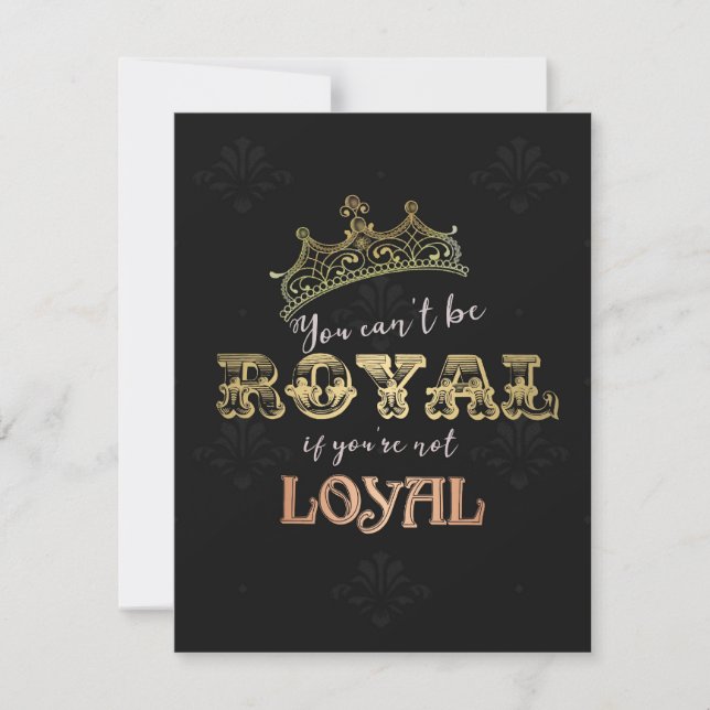 Invitación Royal (Anverso)