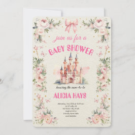 Invitación Royal Baby Shower in the Dream Castle