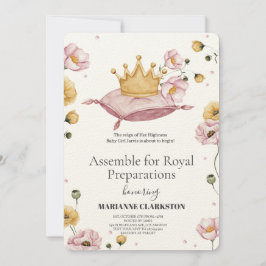 Invitación Royal Baby Shower in the Dream Castle