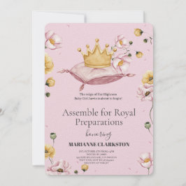 Invitación Royal Baby Shower in the Dream Castle