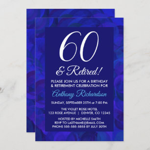 Invitación Royal Blue 60 y Retirada Fiesta de Jubilación