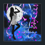 Invitación Royal Blue Hot Pink 21st Birthday Fiesta<br><div class="desc">Bella y divertida bola de disco real azul y cebra rosa caliente invitaciones de fiesta de cumpleaños 21. Esta invitación a la fiesta de cumpleaños rosa caliente se personaliza fácilmente para tu evento simplemente eligiendo el botón "Personalizar it!" para empezar a añadir los detalles del evento, estilo de fuente, tamaño...</div>