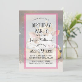 Invitación Royal Cow Dreaming on Cheese Throne               