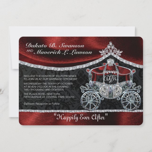 Invitación Royal Fairytale (Anverso)