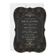 Royal Gold Great Gatsby Art Deco Bridal Shower