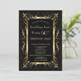 Invitación Royal Great Gatsby Roaring 50th Birthday Bash