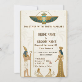 Invitación Royal Pharaonic Wedding Invitations 