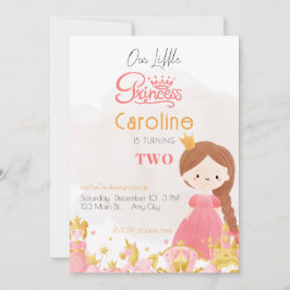 Invitación Royal Princess Birthday Party