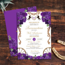 Royal Purple Rosa Western Charro Quinceañera