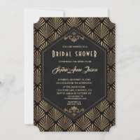 Royal Roaring 20's Gold Great Gatsby Bridal Shower