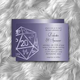 Invitación RPG Luxe | Dados de Jugador de Mesa de Rol de Bril