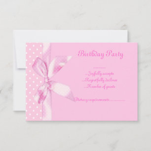 Invitación RSVP arco manchado rosado REVISD