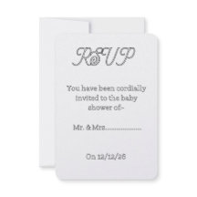 Invitación RSVP baby shower