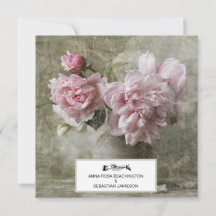 *~* RSVP BODA de arte ventilado Peony Floral AR23 