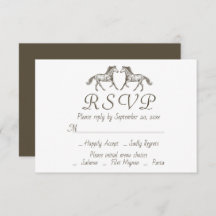 RSVP Boda del Oeste del País Caballo Rústico