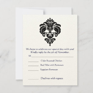 Invitación RSVP Cards-Require the 5 x 7 size Inivitations