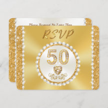 RSVP con MENU Choice, oro de 50 años,